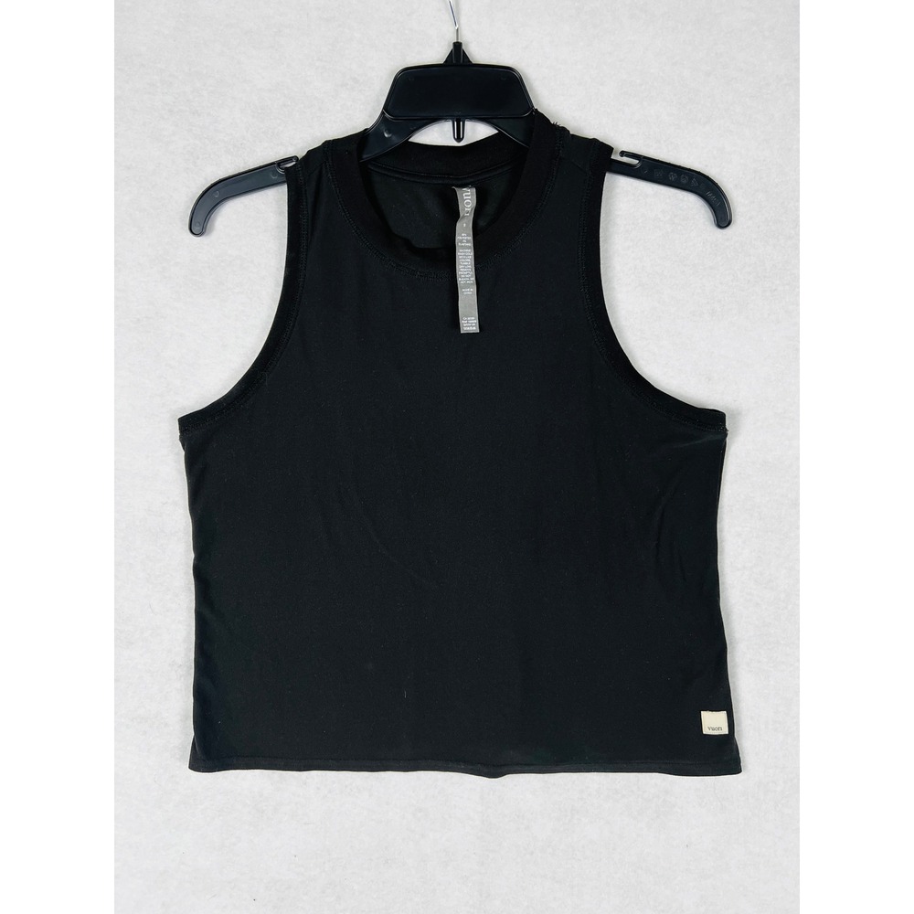 Vuori Energy Top Womens Small Black High Neck Activewear Tank VW123